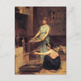 John William Waterhouse - The Household Gods Postkarte
