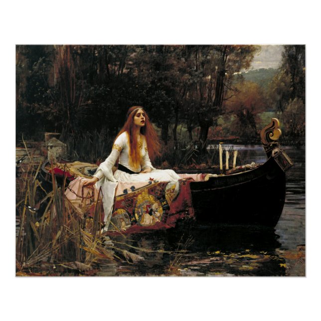John William Waterhouse The Lady of Shalott (1888) Poster (Vorderseite)