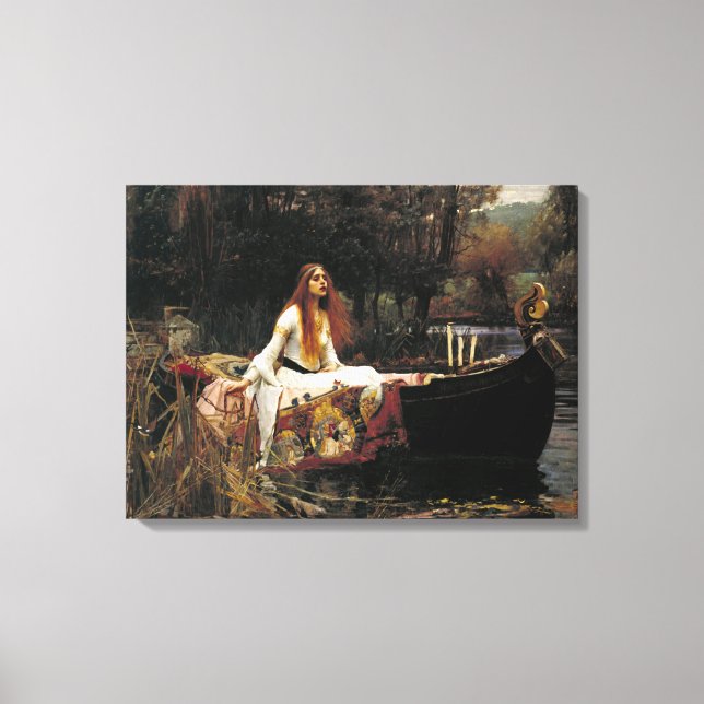 John William Waterhouse The Lady of Shalott Leinwanddruck (Vorderseite)