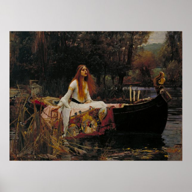 John William Waterhouse - The Lady of Shalott, Poster (Vorne)