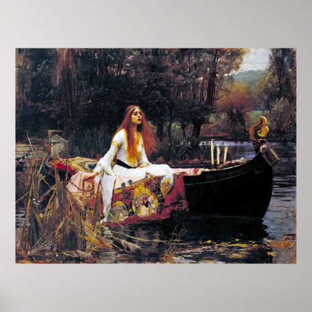 John William Waterhouse The Lady of Shalott Poster (Vorne)