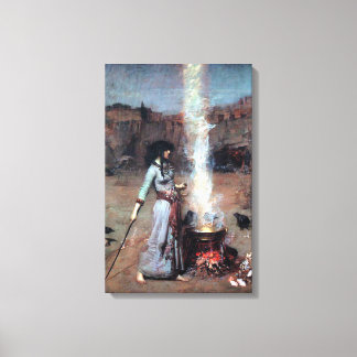 John William Waterhouse The Magic Circle Leinwanddruck