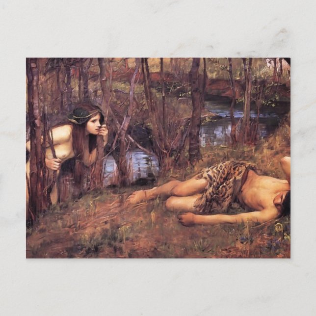 John William Waterhouse- The Naiad Postkarte (Vorderseite)