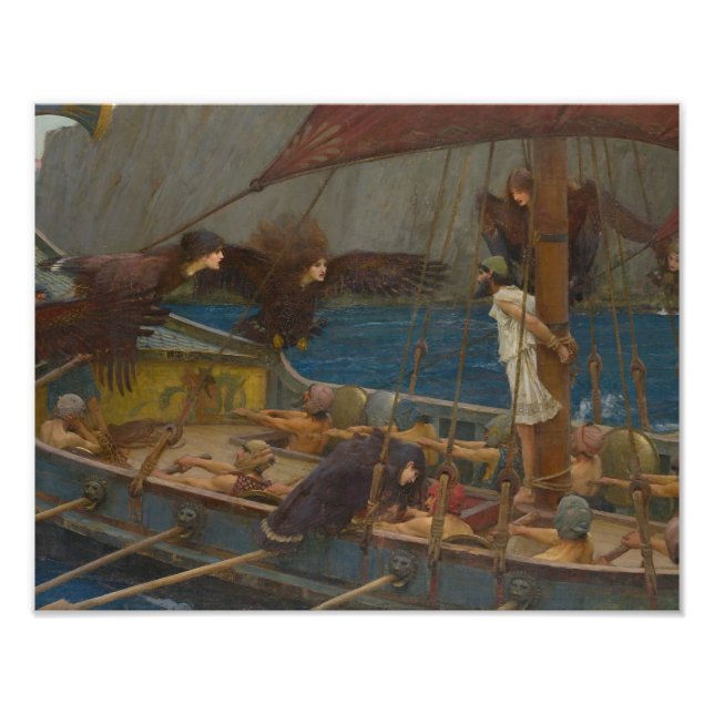John William Waterhouse - Ulysses und die Sirens Fotodruck (Vorne)
