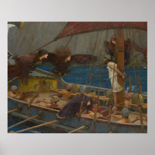 John William Waterhouse - Ulysses und die Sirens Poster