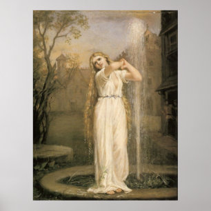 John William Waterhouse Undine Poster