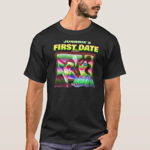 Johnnie's erstes Date Vintag Nostalgie Paare Dat T-Shirt