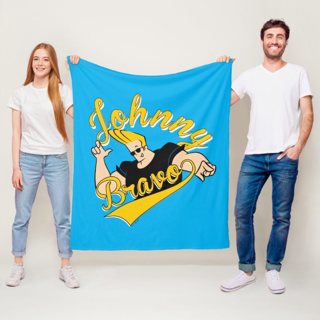 Johnny Bravo Athletic Graphic Fleecedecke (Beispiel)
