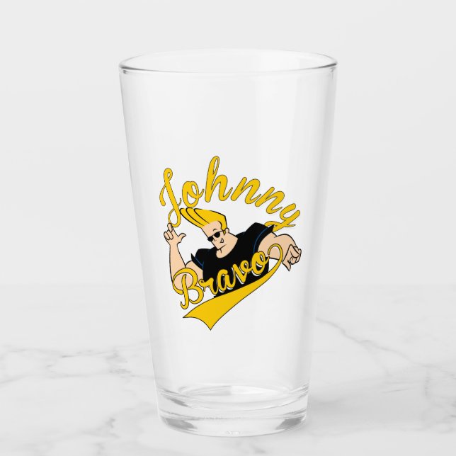 Johnny Bravo Athletic Graphic Glas (Vorderseite)