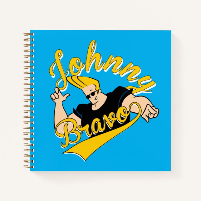 Johnny Bravo Athletic Graphic Notizbuch (Vorderseite)