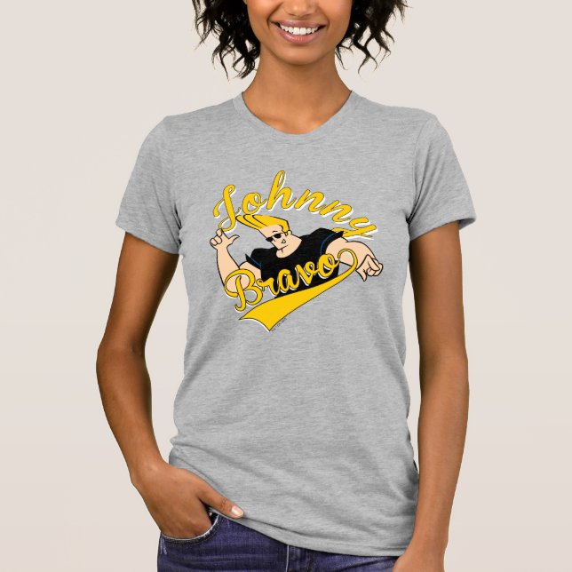 Johnny Bravo Athletic Graphic T-Shirt (Vorderseite)