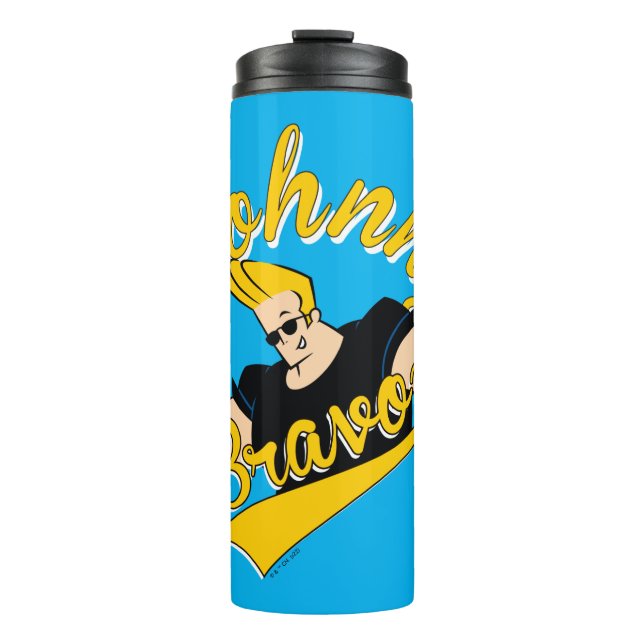 Johnny Bravo Athletic Graphic Thermosbecher (Vorderseite)