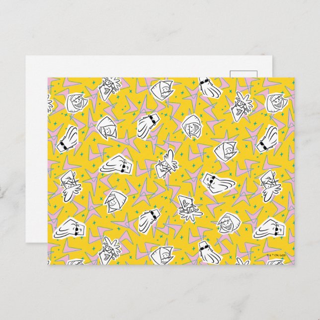 Johnny Bravo Characters Pattern Postkarte (Vorne/Hinten)