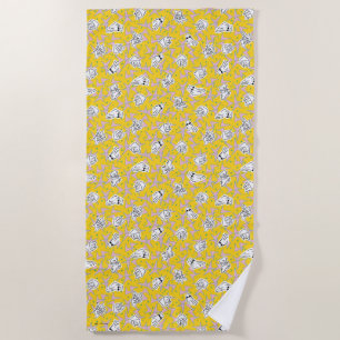 Johnny Bravo Characters Pattern Strandtuch