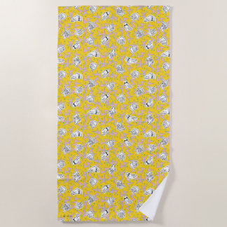 Johnny Bravo Characters Pattern Strandtuch