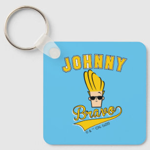 Johnny Bravo Collegiate Graphic Schlüsselanhänger