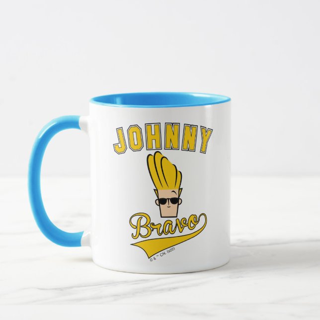 Johnny Bravo Collegiate Graphic Tasse (Links)