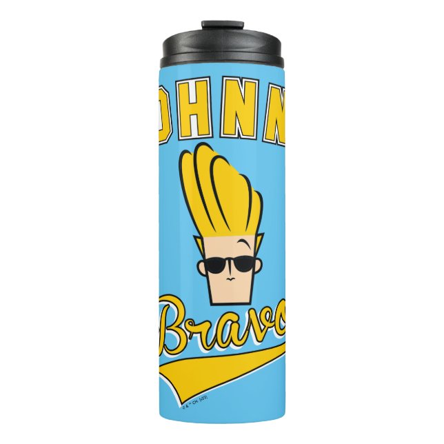 Johnny Bravo Collegiate Graphic Thermosbecher (Vorderseite)