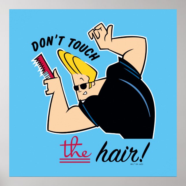 Johnny Bravo Comb - Touch nicht die Haare! Poster (Vorne)