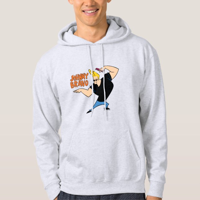 Johnny Bravo Combing Hair Hoodie (Vorderseite)