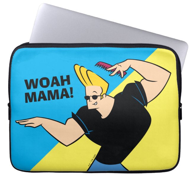 Johnny Bravo Combing Hair Laptopschutzhülle (Vorderseite)