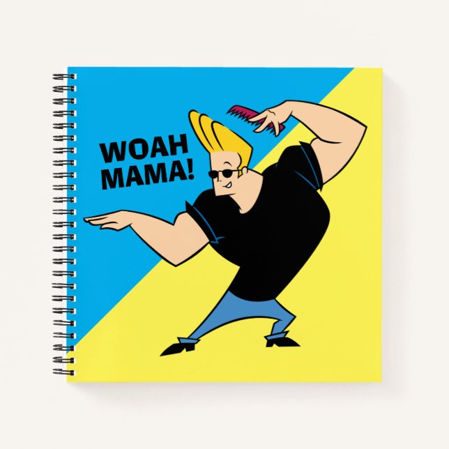 Johnny Bravo Combing Hair Notizbuch (Vorderseite)