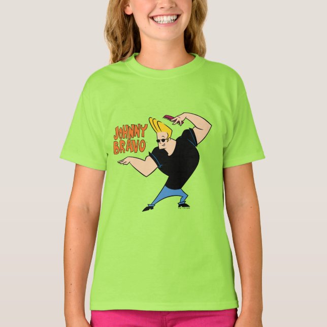 Johnny Bravo Combing Hair T-Shirt (Vorderseite)