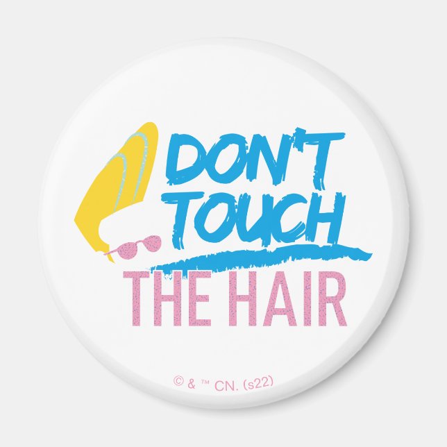 Johnny Bravo - Don't Touch The Hair Graphic Magnet (Vorne)