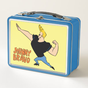 Johnny Bravo Flexing Metall Brotdose