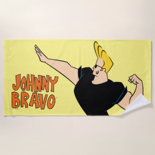 Johnny Bravo Flexing Strandtuch