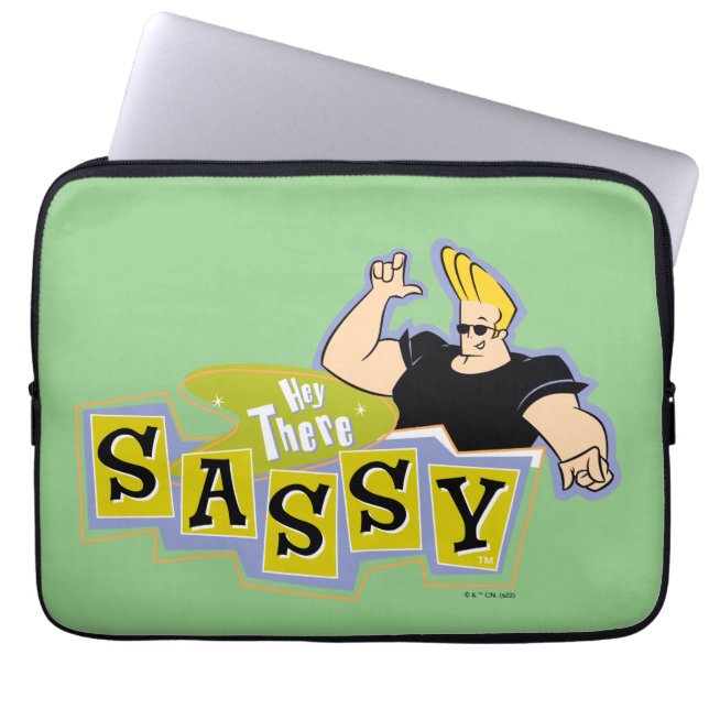 Johnny Bravo - Hey Da Sassy Laptopschutzhülle (Vorderseite)