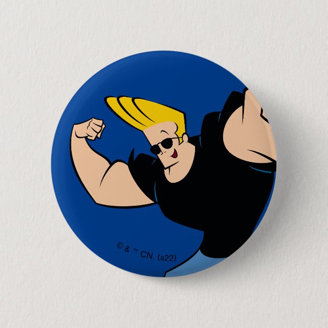 Johnny Bravo Iconic Pose Button (Vorderseite)