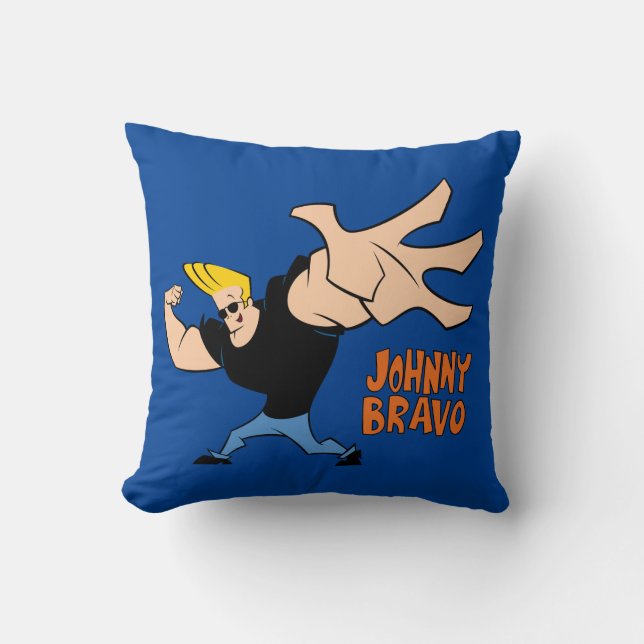 Johnny Bravo Iconic Pose Kissen (Vorderseite)