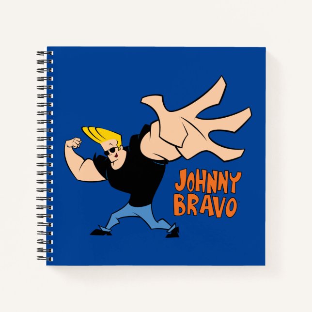 Johnny Bravo Iconic Pose Notizbuch (Vorderseite)