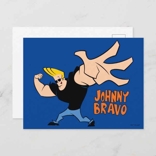 Johnny Bravo Iconic Pose Postkarte (Vorne/Hinten)