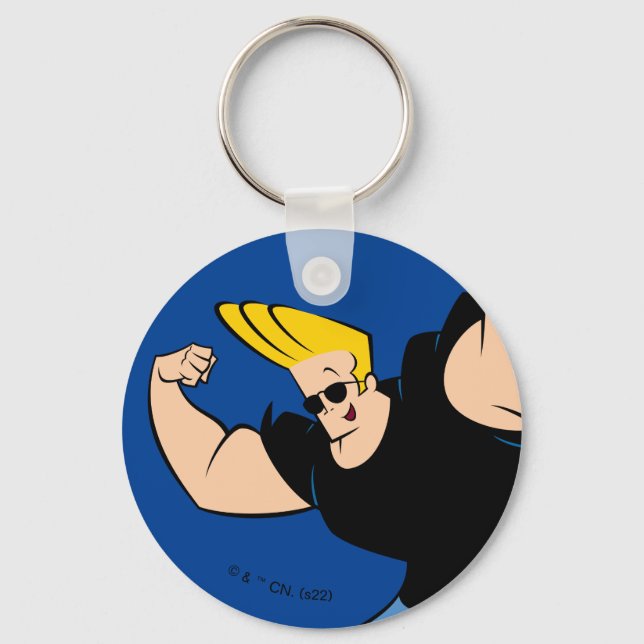 Johnny Bravo Iconic Pose Schlüsselanhänger (Vorderseite)