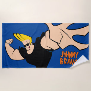 Johnny Bravo Iconic Pose Strandtuch