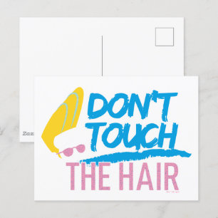 Johnny Bravo - Keine Touch der Haargrafik Postkarte