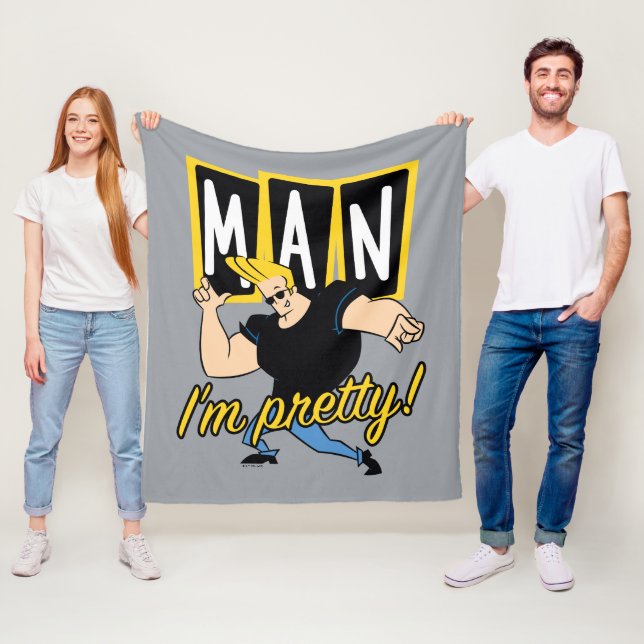 Johnny Bravo - Man I'm Pretty Fleecedecke (Beispiel)