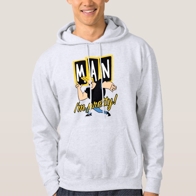 Johnny Bravo - Mann, ich bin Hübsch Hoodie (Vorderseite)