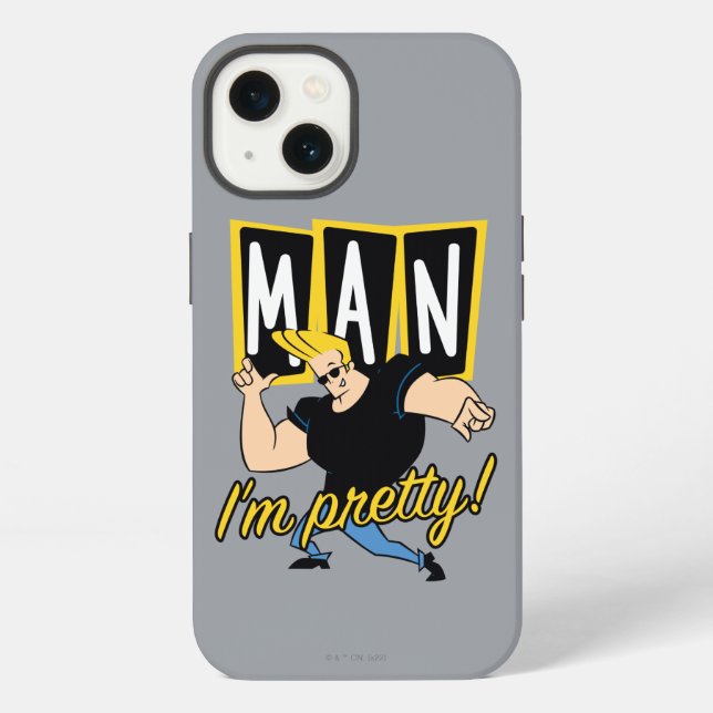 Johnny Bravo - Mann, ich bin Hübsch iPhone Hülle (Rückseite)