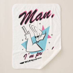 Johnny Bravo - Mann Ich bin Hübsch Retro Graphic Sherpadecke