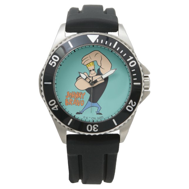 Johnny Bravo Picture Frame Pose Armbanduhr (Vorderseite)