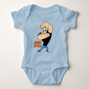 Johnny Bravo Picture Frame Pose Baby Strampler