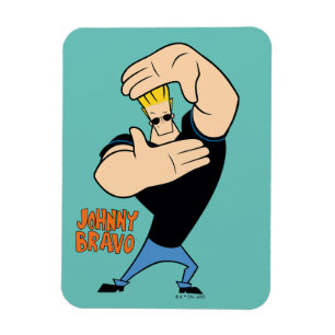 Johnny Bravo Picture Frame Pose Magnet