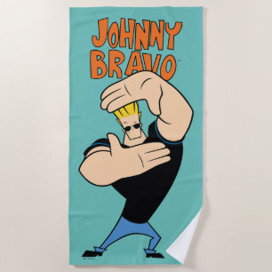 Johnny Bravo Picture Frame Pose Strandtuch