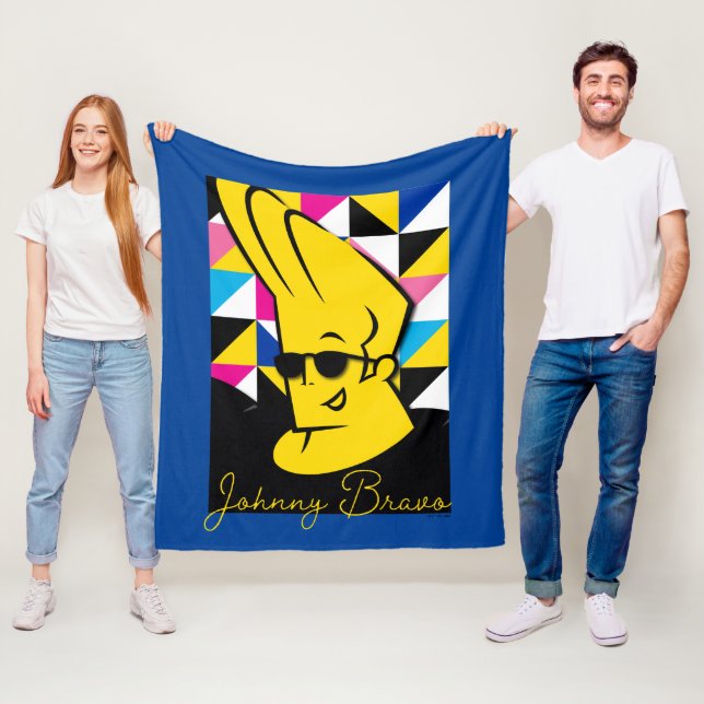 Johnny Bravo Pop Art Graphic Fleecedecke (Beispiel)