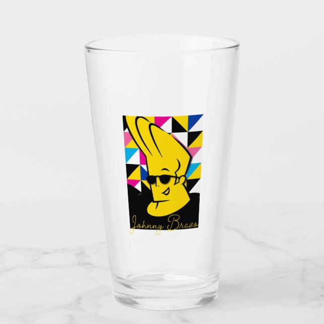 Johnny Bravo Pop Art Graphic Glas (Vorderseite)