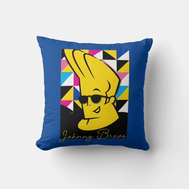 Johnny Bravo Pop Art Graphic Kissen (Vorderseite)