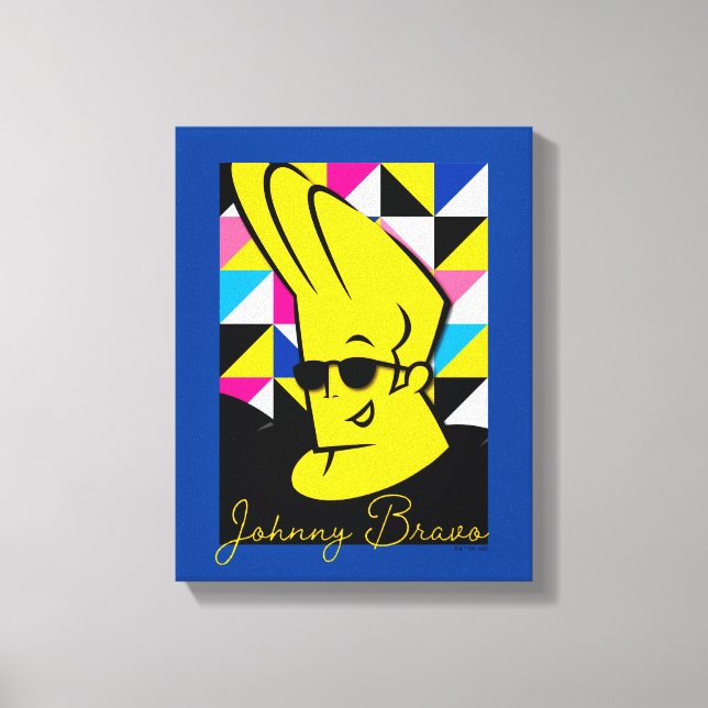 Johnny Bravo Pop Art Graphic Leinwanddruck (Vorderseite)